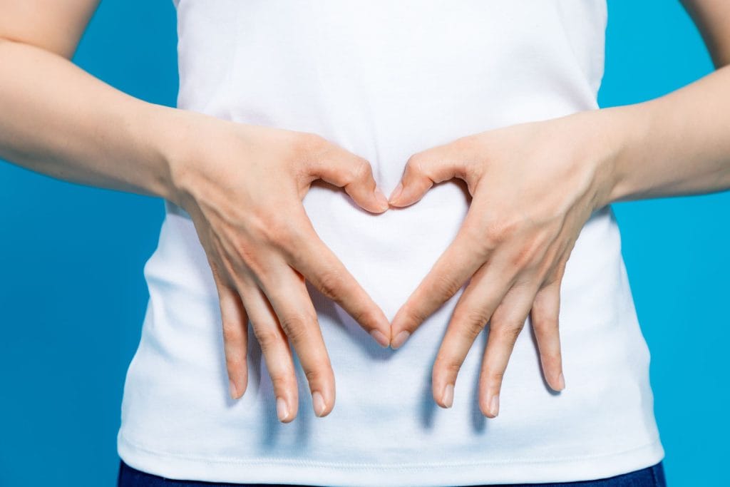 Fresh whole foods supporting gut health